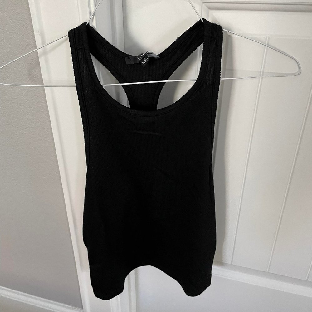 Black Racerback Tank